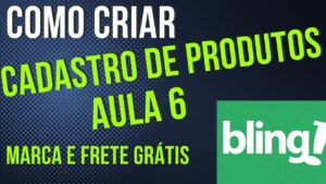 Read more about the article COMO CADASTRAR PRODUTO NO BLING AULA 6 MARCA E FRETE GRATIS