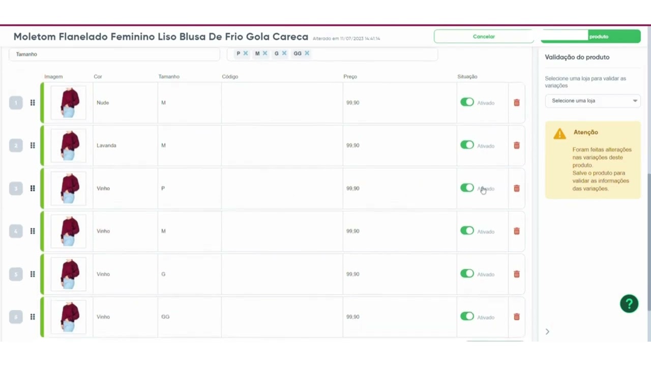 You are currently viewing Como CRIAR produto com VARIAÇÃO no Bling para EXPORTAR para o MERCADO LIVRE #marketplace