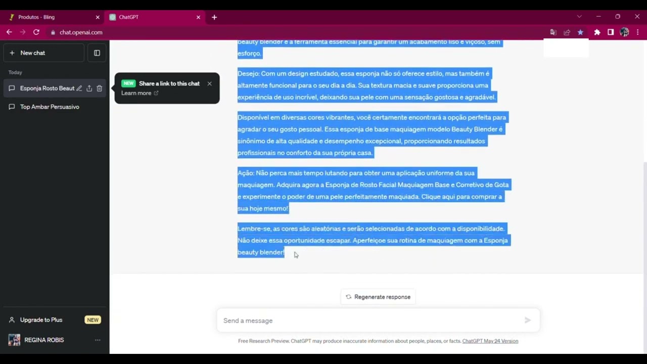 Read more about the article Como USAR O CHAT GPT PARA CRIAR DESCRIÇÃO #marketplace #shopee