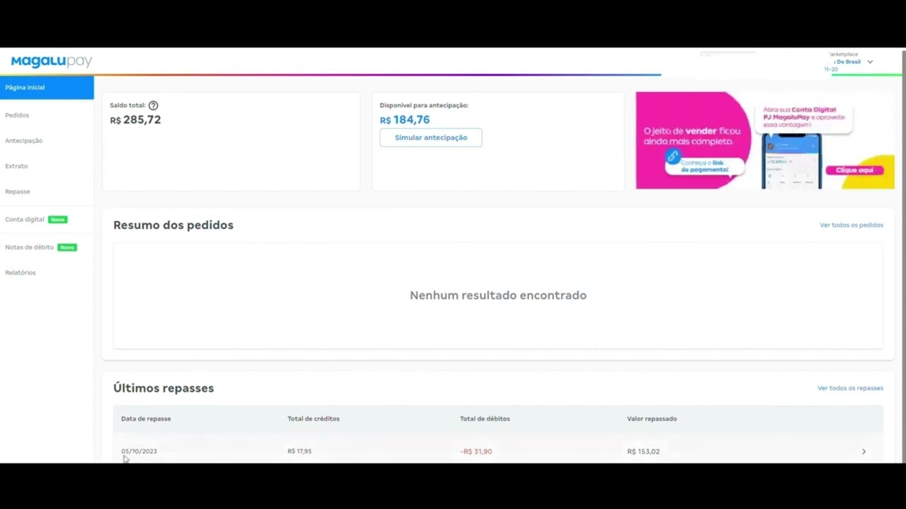 You are currently viewing COMO VER QUANTO TEM PARA RECEBER DAS SUAS VENDAS NO MAGALU #marketplace #shopee